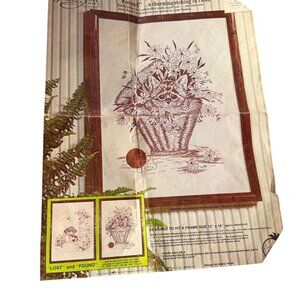 Paragon Vintage Needlecraft Lost & Found Cat Embroidery Kit 12"x16" Frameable